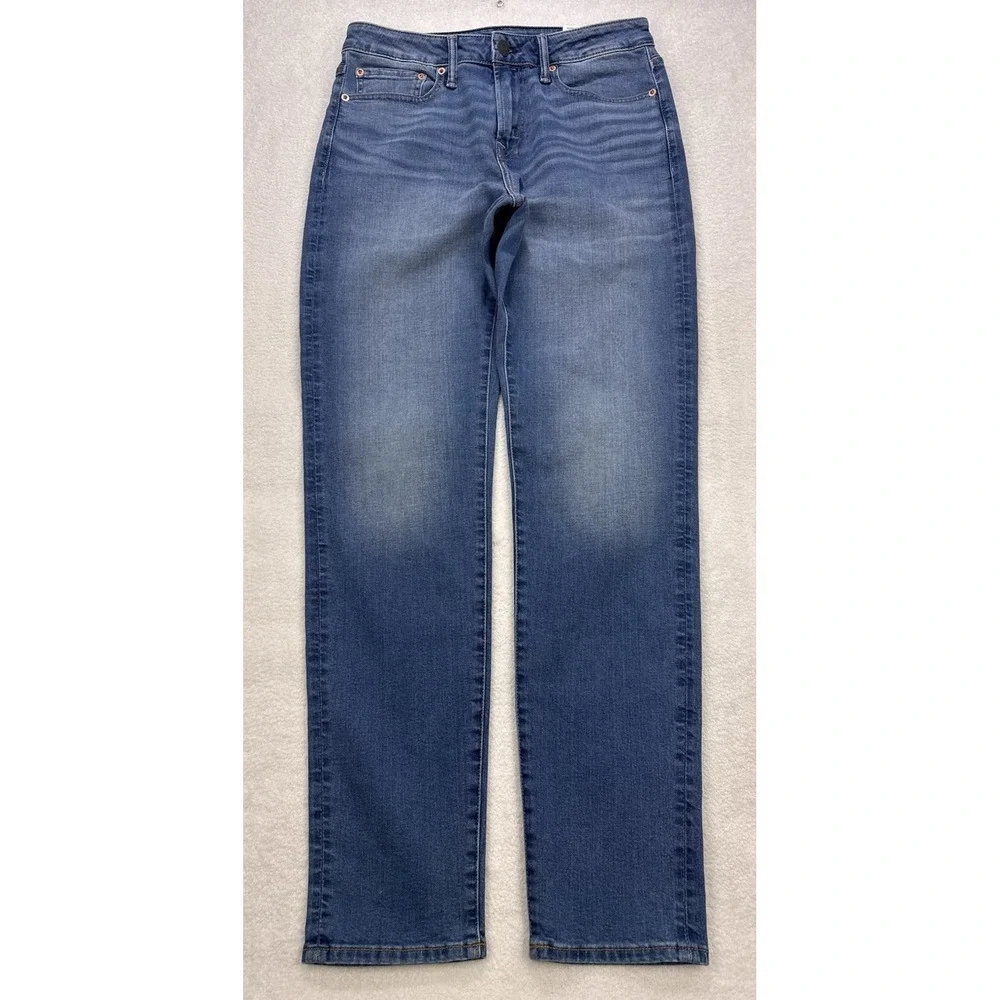 American Eagle Jeans Men 30x34‎ Blue Distress Whisker Easyflex Denim